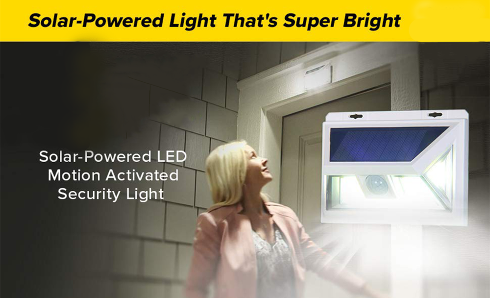 Solar Powered LED Motion Activated Security Light
