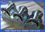 Galvanized Frame Cable Pulling Roller With Three Aluminum Wheel
