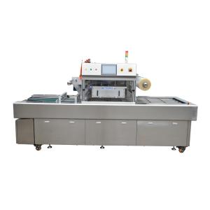 China PLC Control Vacuum Tray Sealer Nitrogen Filling Machine For Food Packaging wholesale