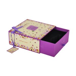 China 2mm Candle Paperboard Packaging Box With Ribbon Bow Ribbon Handle wholesale