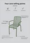 Outdoor Metal Aluminium Table And Chair Sets