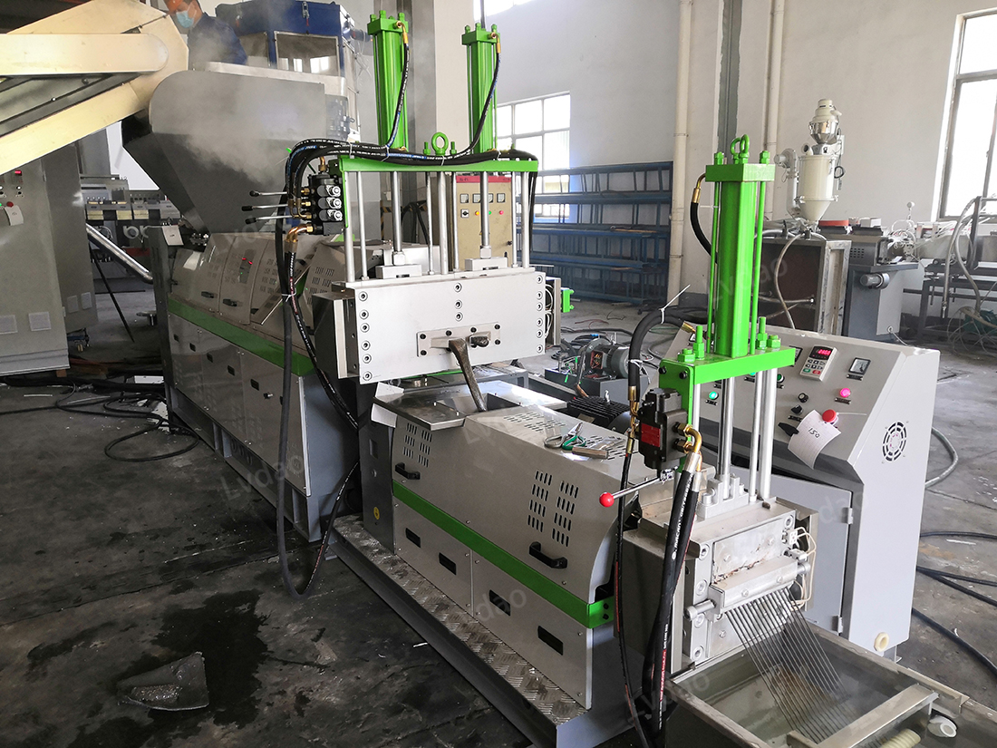 PP PE LDPE Plastic Film Bags Recycling Granulator Extruder Pelletizer Granules Making Pelletizing Machine