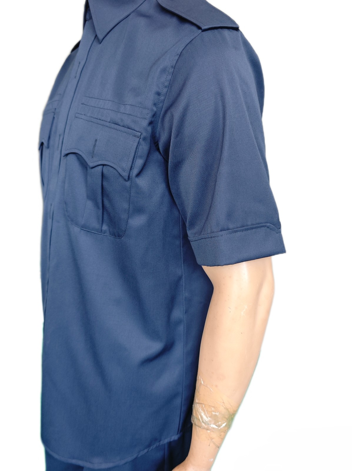 Navy Blue Summer Military Uniform Set - 45% Wool Blend (Short Sleeve)