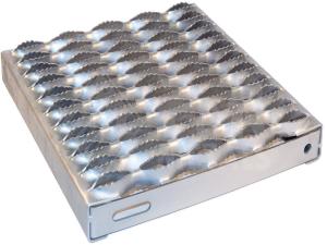 China Safety Anti Skid Metal Plate Grating , Durable Slip Resistant Steel Plate wholesale