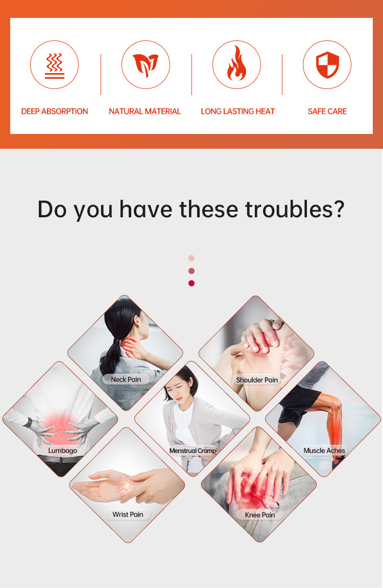 ISO Menstrual Heat Patch Disposable Medical Period Pain Relief Heat Patches