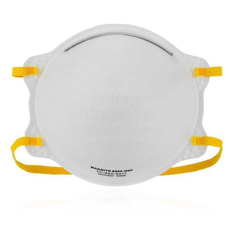 Cup Shape Particulate Respirator N95 Face Mask Protective Dust White Color