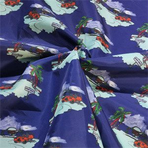 70gsm Calendering 100 Woven Polyester Fabric Lamination Printed For Jackets