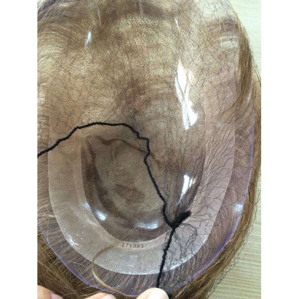 Lace Custom Hair System 3/4 Full Cap Toupee Hair Piece Natural