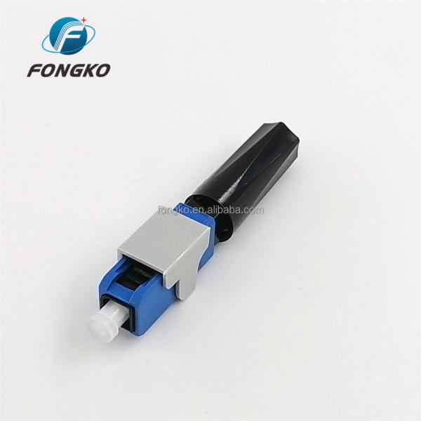 Simplex Fast Fiber Optic Cable Sc Connector UPC Ftth Cable Connector