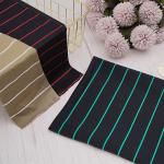 Knitted Mercerized Cotton Fabric , Yarn Dyed 60S Cotton Striped Fabric