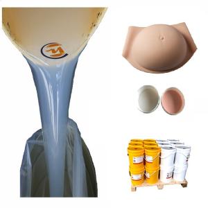 China Life Casting Skin Safe Platinum Cured RTV2 Liquid Silicone For Fake Pregnant Belly wholesale