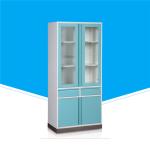 Coated Display Office / Hospital Medicine Display Cabinet H2000*W900*D500mm