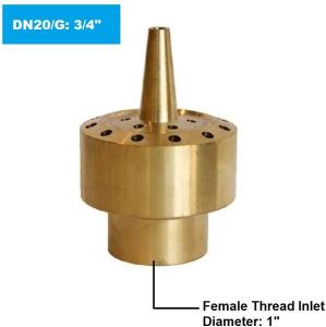 China 2 Inch Brass 3 Tiers DN40 Dancing Fountain Nozzles wholesale