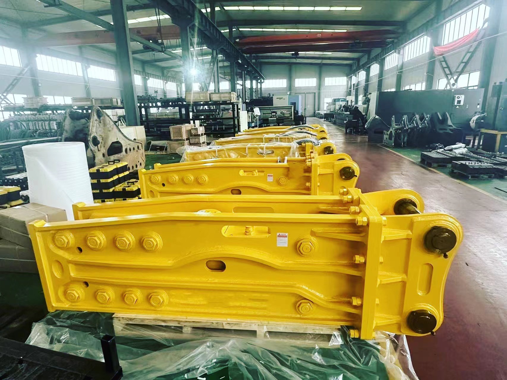 20G Hydraulic Hammer Rock Breaker 135mm Diameter Chisel 20-45 Ton Komatsu