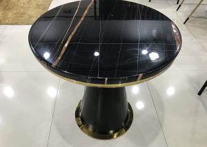 China Modern Minimalist 70cm Stainless Steel Marble Coffee Table wholesale