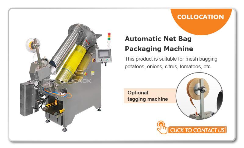 Semi Auto Mesh Bag Net Packing Machine For Onion Net Bag Sealing Clipping Packing Machine