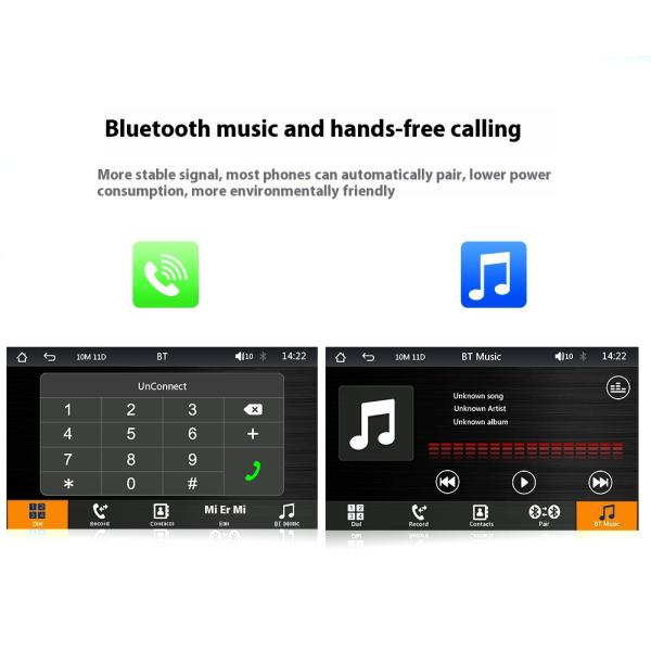 Creatall 7-Inch Portable Wireless CarPlay MP5 Player for Bluetooth New Cross-Border Multimedia Card Slot Head Unit Supports WAV