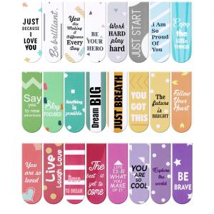 China Strong Glossy Magnetic Bookmark Clips Tabs For Marking Pages wholesale