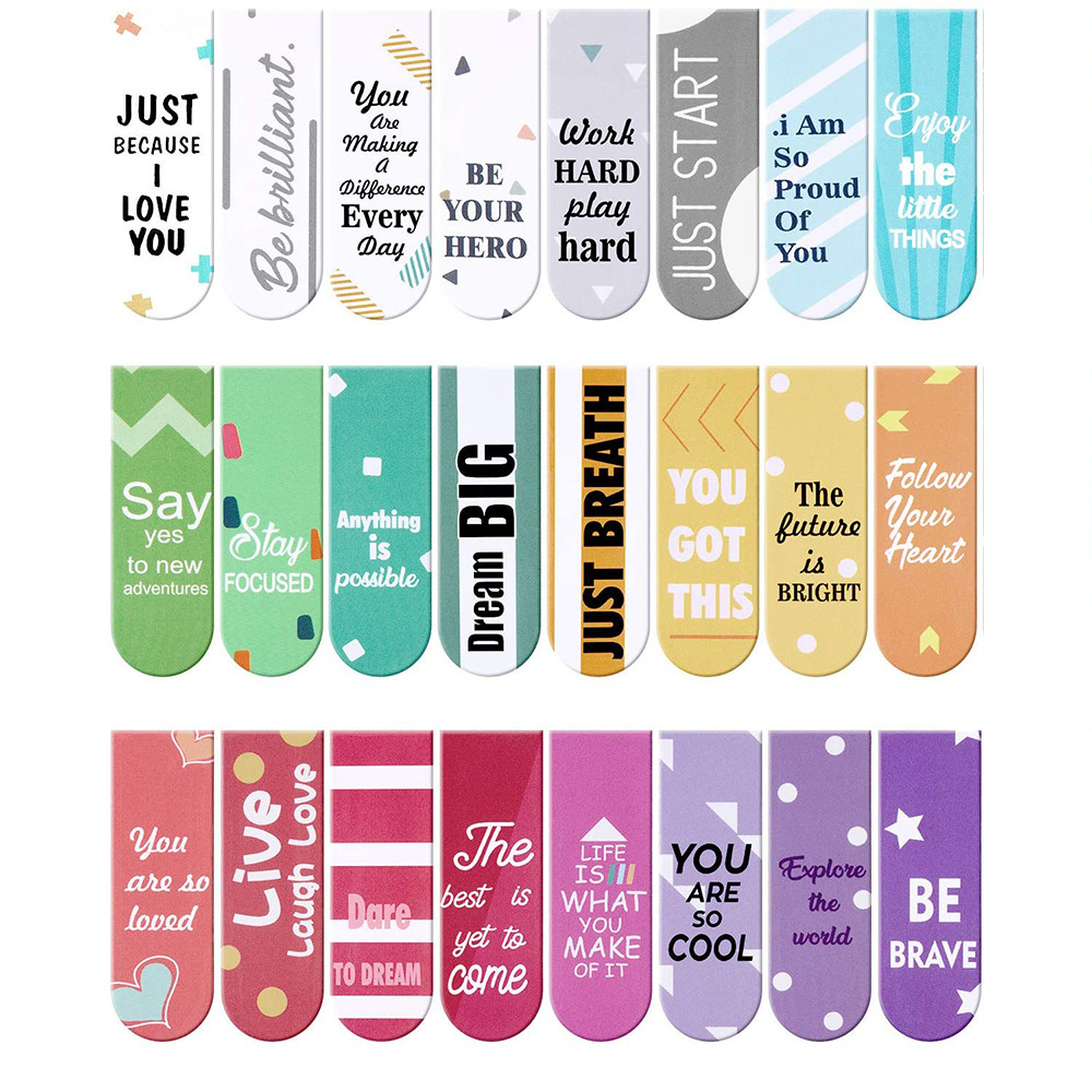 Strong Glossy Magnetic Bookmark Clips Tabs For Marking Pages