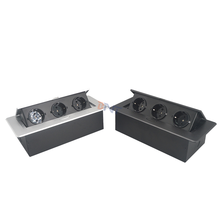 Russia popular EU power outlet hidden popup desktop power socket