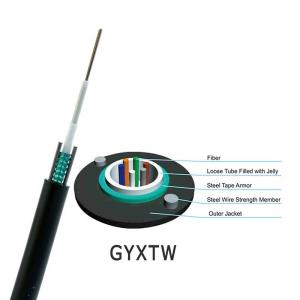 China Communication GYXTW 8 Core Armoured Fibre Optic Cord Optical Fiber Cable wholesale