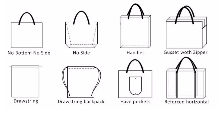 Custom Mini Canvas Tote Cotton Bag Printed Handbag Handle Canvas Tote Bag