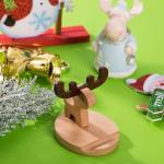Natural Wooden Cell Phone Stand, Ecofriendly Smartphone Holder, Cute Cartoon
