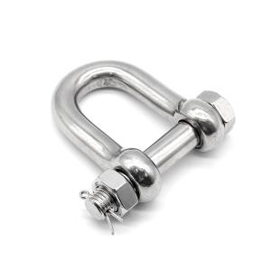 China Grade 304 316 Stainless Steel Shackle With Safety Bolt Pin wholesale