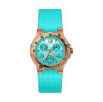 Ladies Round Multifunction Wrist Watch With Vogue Six Hands Purple