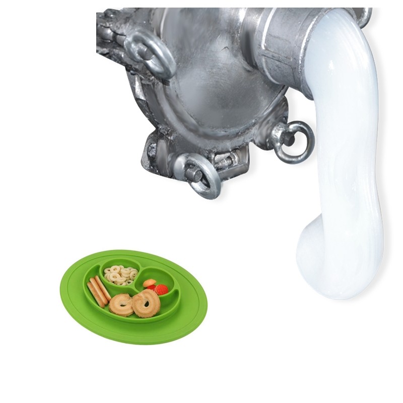 REACH Food Grade Liquid Silicone Rubber Smile Face Baby Tableware Set