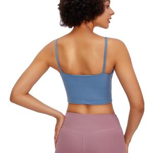 China ODM Womens Longline Sports Bra With Padding Spandex Material wholesale