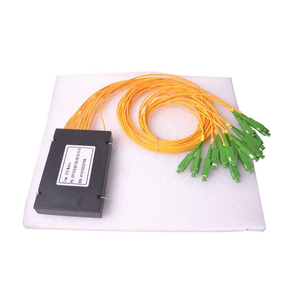 Durable Fiber Optic Splitter Box ABS Type , 2.0mm Passive Fiber Optic Splitter 1x16