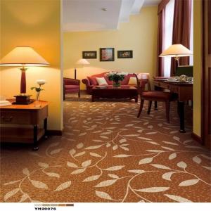 China 100 Nylon Modern Home Flooring Anti - Slip Backing Plain Surface wholesale