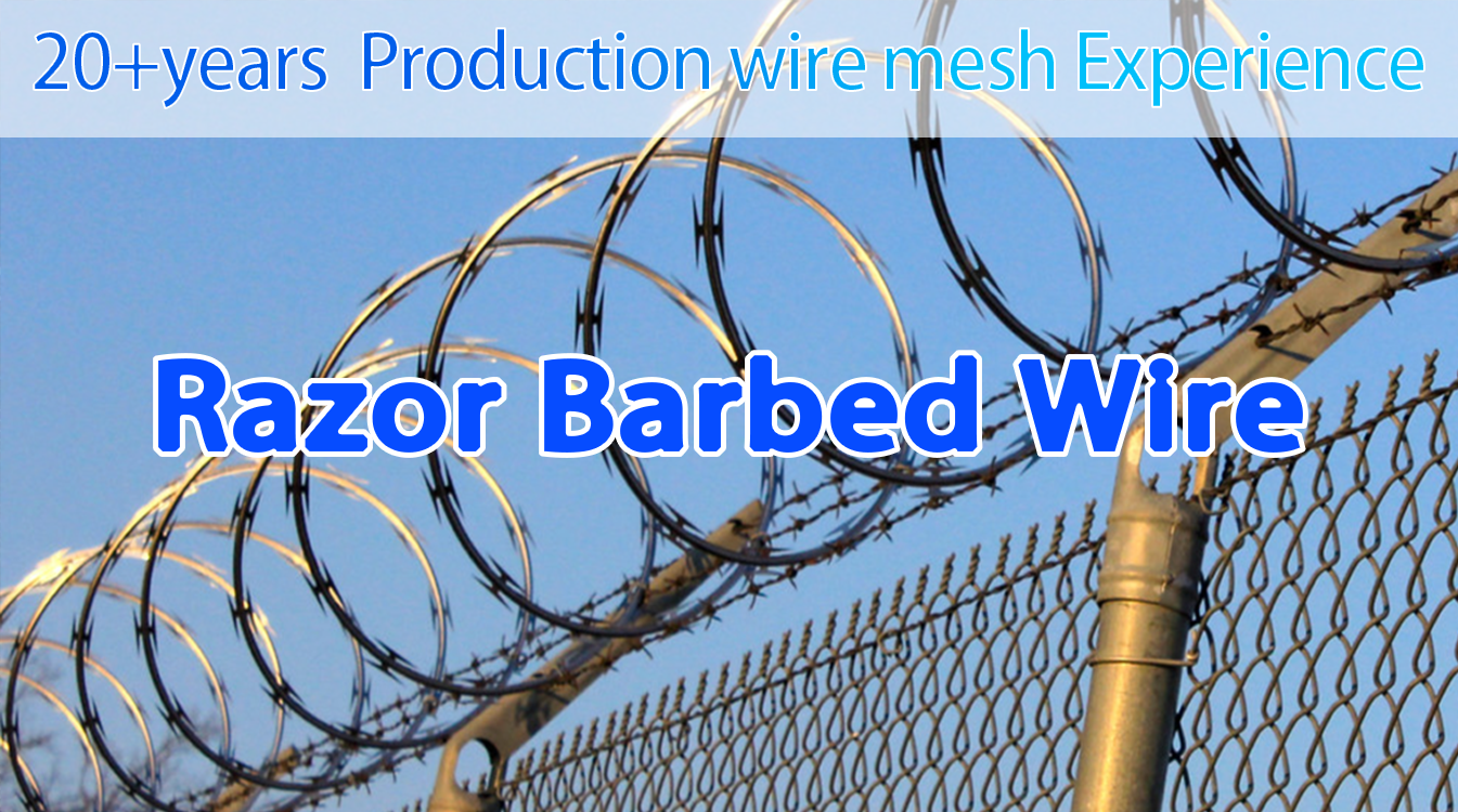 Galvanized Steel Razor Wire Barbed Wire Mesh For Protection Certified by ISO9001 2008