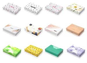 China Gift Packaging Rectangle Corrugated Paper Box CMYK UV Printing wholesale