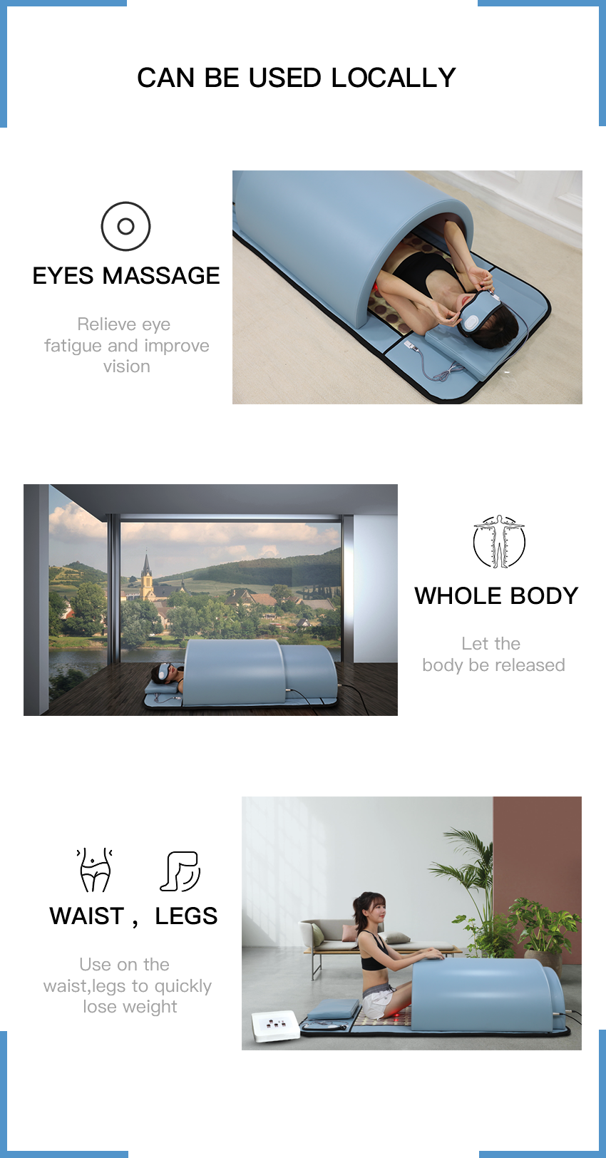 Photon Therapy Radiant Far Infrared Sauna Dome Waterproof Customized