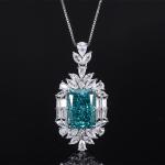 925 Sterling Silver CZ Jewelry Radiant Cut Created Yellow Diamond Blue Topaz