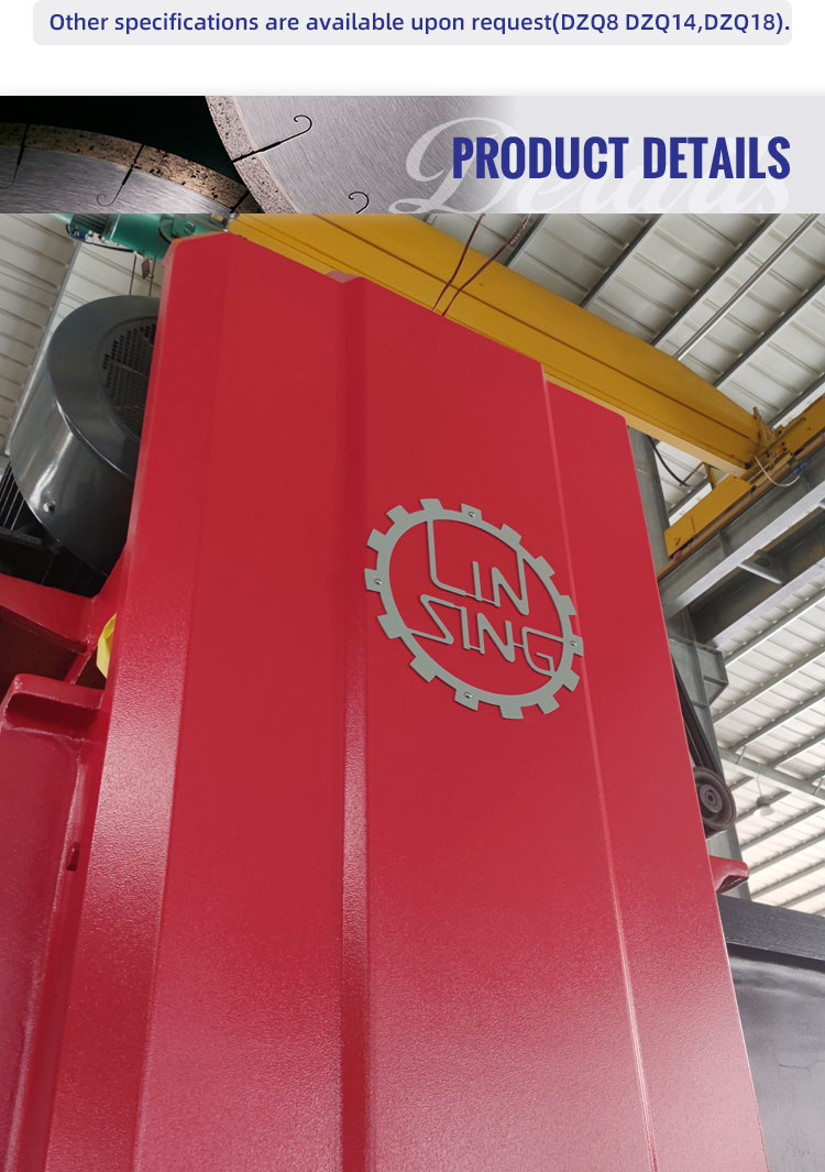 Single Arm Multi-blade Stone Cutting Machine for Red Granite Block Profiling