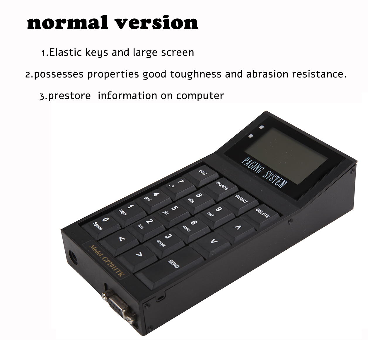 Fast Food Vibrating Restaurant POS Coaster Pagers Integrated with LED screen