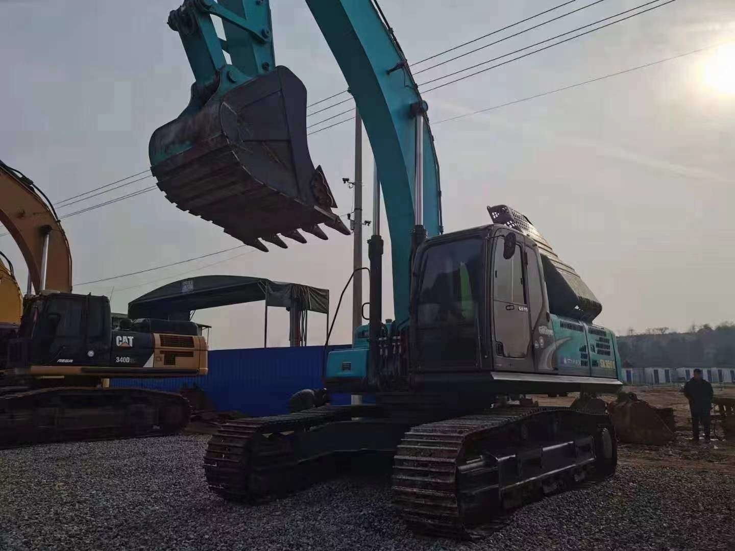 CE 35T Used Kobelco Excavators 4 Sale Heavy Backhoe Equipment Used Kobelco 350 Excavator