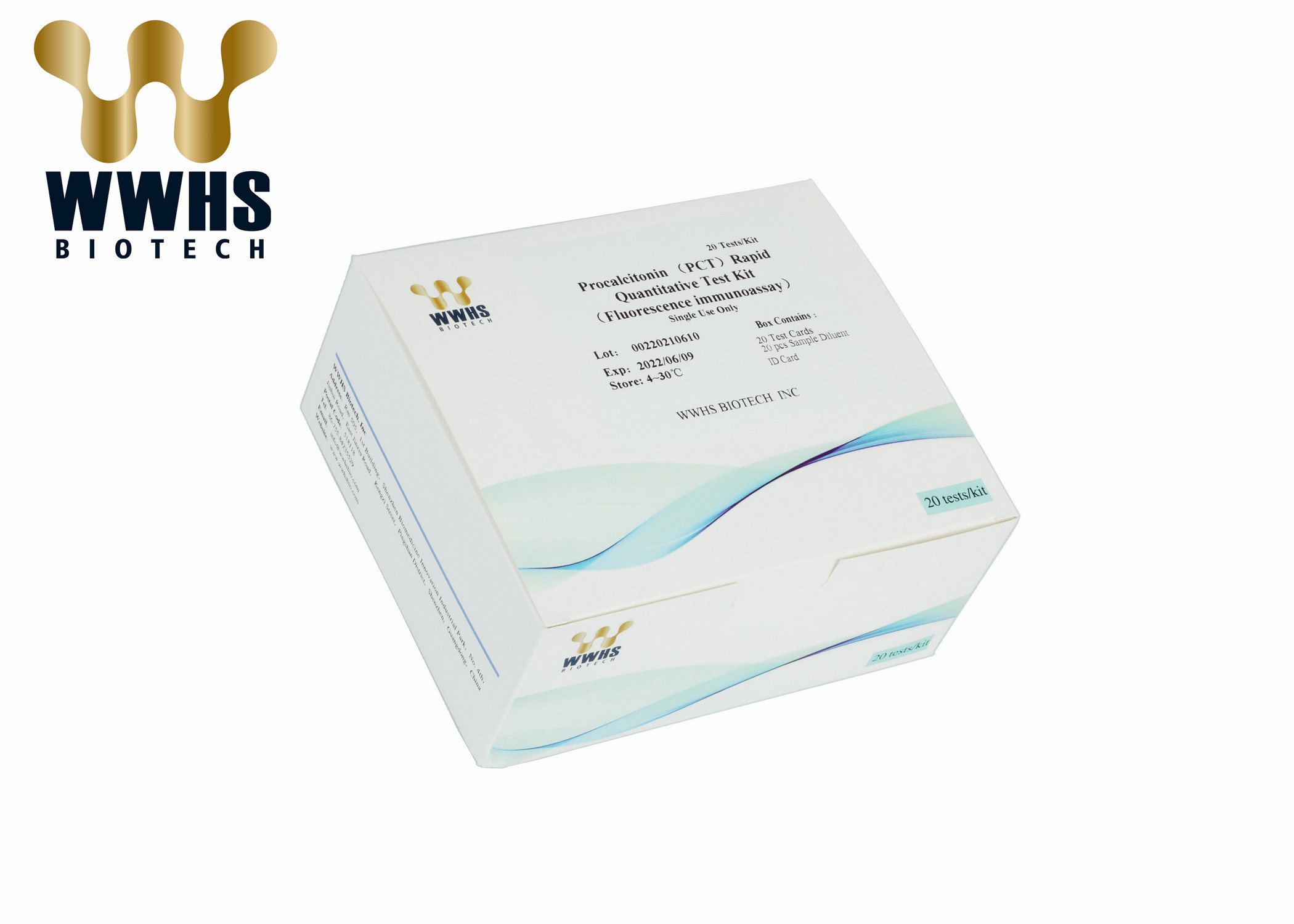PCT Rapid Test Kit Fluorescence Immunoassay Test Cassette