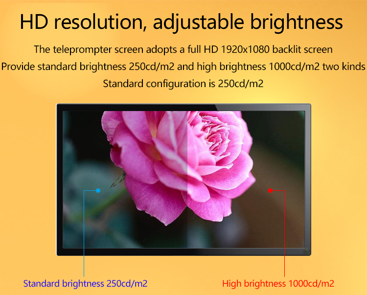 24 Inch Bestview Teleprompter Vidro The Ideal Choice for TV Broadcast Studio Prompter