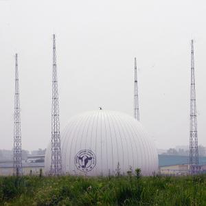 China Anti Corrosion Double Membrane Spherical Biogas Holder For Wastewater Treatment wholesale