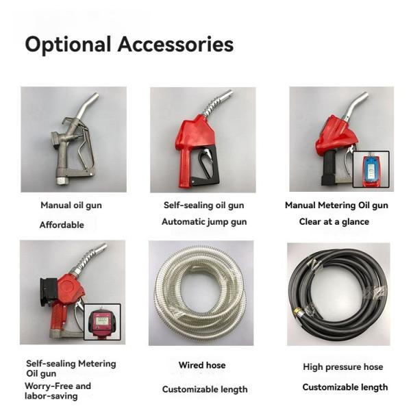 Small Cast Iron Mobile Diesel Fuel Transfer Water Pump 12V/24V For DC Truck Vehicle