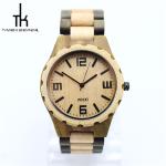 Multiple Time Zone Wooden Wrist Watch Power Reserve Rattrapante