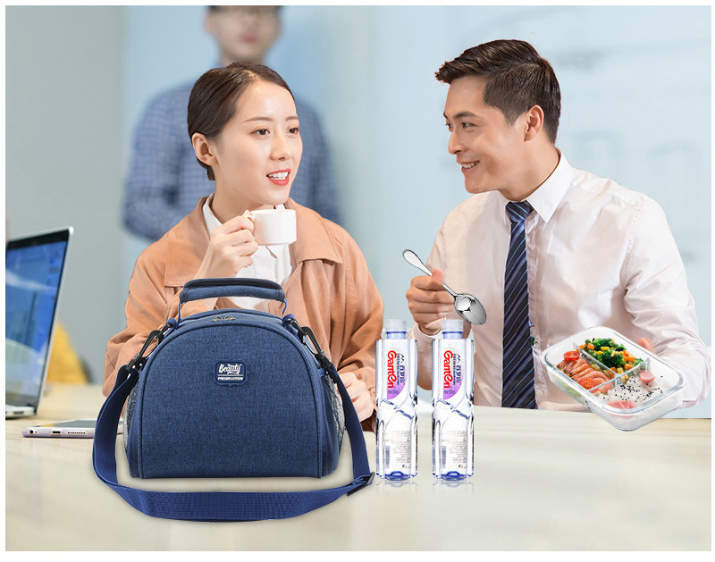 Eco Friendly Reusable Insulated Oxford Thermal Cooler Lunch Bag