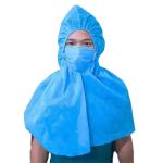Non Woven Disposable Waterproof Head Cover White Hospital Shoulder Cover