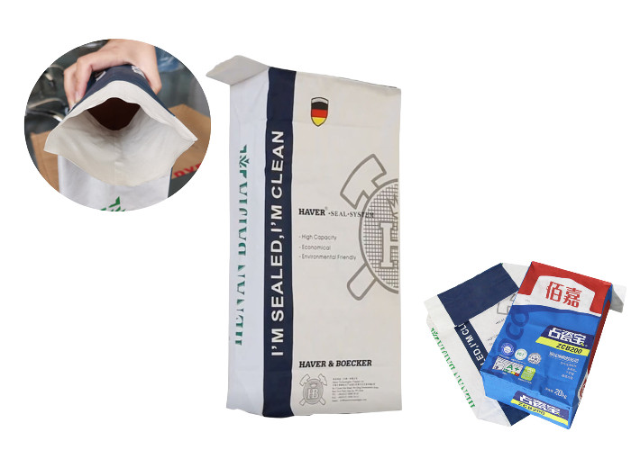 Kraft Paper Pasted Valve Bags 20kg 25kg Demineralised Whey Powder