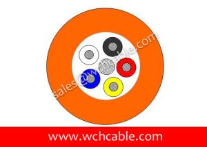 China TPU Cable UL20280 22AWG 5Cores OD5.1mm Glossy Black wholesale
