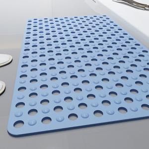 China Drain Holes Square Bathroom Tub Mats For Stand Up Showers wholesale